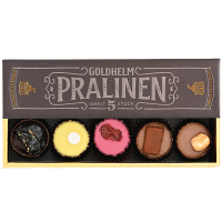 5er Pralinenbox mit Alkohol