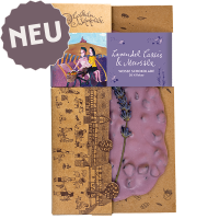 Weiße Schokolade - Lavendel Cassis & Meersalz