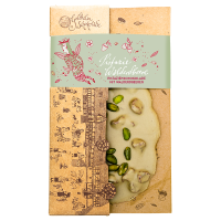 Weiße Schokolade - Pistazie Walderdbeere