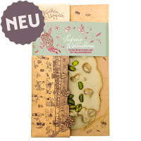Weiße Schokolade - Pistazie Walderdbeere